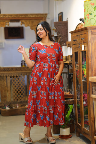 BUTTERFLY | MATERNITY COTTON MAXI ANKLE LENGTH