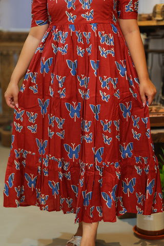 BUTTERFLY | MATERNITY COTTON MAXI ANKLE LENGTH