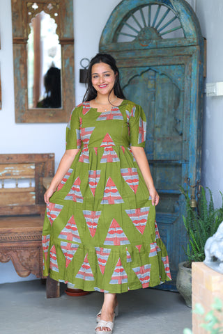 TRIANGLE | MATERNITY COTTON MAXI ANKLE LENGTH