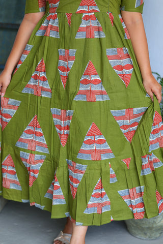 TRIANGLE | MATERNITY COTTON MAXI ANKLE LENGTH