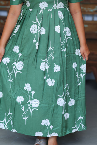 WHITE HERMOINI | MATERNITY COTTON MAXI ANKLE LENGTH