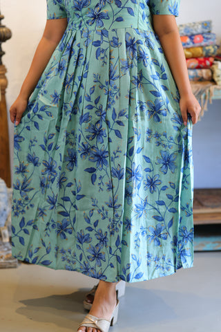 STARLIT BLUE | MATERNITY COTTON MAXI ANKLE LENGTH