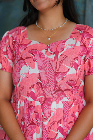 ASTONISH PINK | MATERNITY COTTON MAXI ANKLE LENGTH