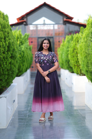 WISTERIA | MATERNITY GEORGETTE MAXI FULL LENGTH
