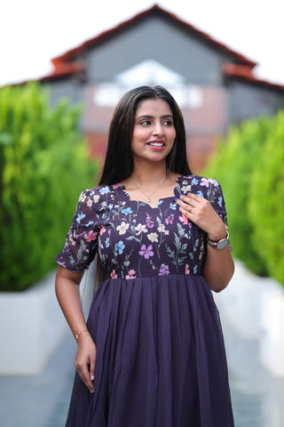 WISTERIA | MATERNITY GEORGETTE MAXI FULL LENGTH