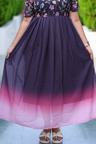 WISTERIA | MATERNITY GEORGETTE MAXI FULL LENGTH