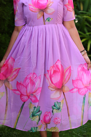 ELEGANT LOTUS | MATERNITY GEORGETTE MAXI ANKLE LENGTH