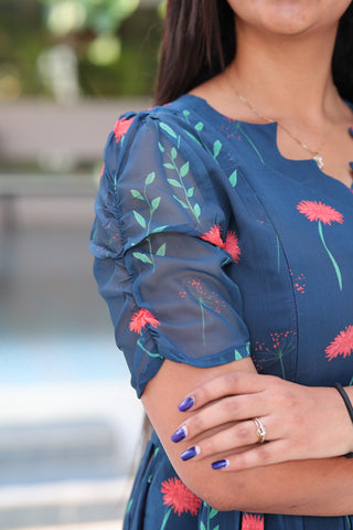 RAINY LEAF | MATERNITY GEORGETTE MAXI ANKLE LENGTH