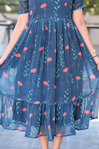 RAINY LEAF | MATERNITY GEORGETTE MAXI ANKLE LENGTH