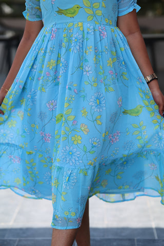 SKY SPARROW | MATERNITY GEORGETTE MAXI ANKLE LENGTH