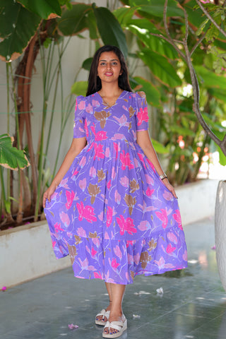 FLYING COLOURS | MATERNITY GEORGETTE MAXI ANKLE LENGTH