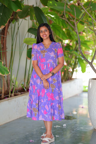 FLYING COLOURS | MATERNITY GEORGETTE MAXI ANKLE LENGTH