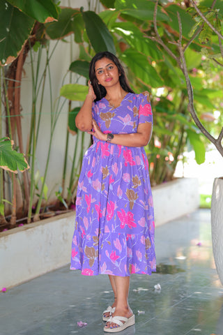 FLYING COLOURS | MATERNITY GEORGETTE MAXI ANKLE LENGTH