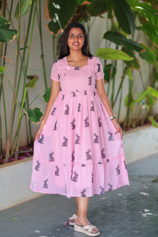 LOVE RABBIT | MATERNITY GEORGETTE MAXI ANKLE LENGTH