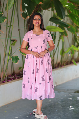 LOVE RABBIT | MATERNITY GEORGETTE MAXI ANKLE LENGTH