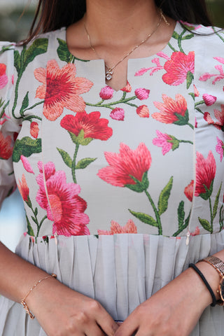 DAWN FLORAL | MATERNITY GEORGETTE MAXI FULL LENGTH