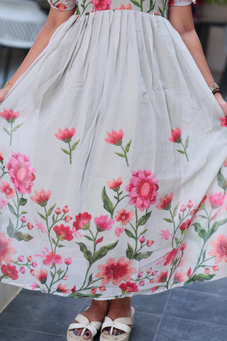 DAWN FLORAL | MATERNITY GEORGETTE MAXI FULL LENGTH