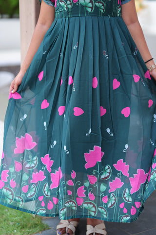 WHISPER FLORAL | MATERNITY GEORGETTE MAXI FULL LENGTH