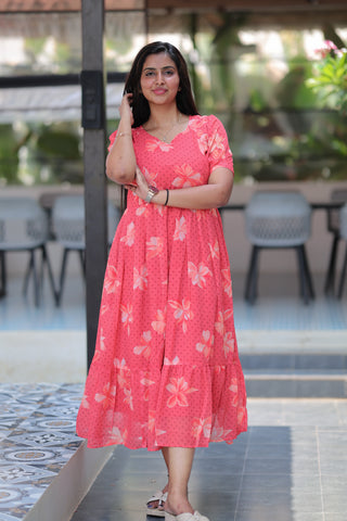 GLOW PETALS | MATERNITY GEORGETTE MAXI ANKLE LENGTH