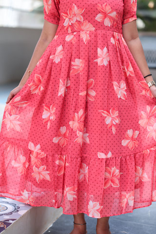 GLOW PETALS | MATERNITY GEORGETTE MAXI ANKLE LENGTH