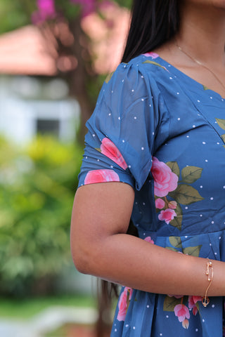 ROSE | MATERNITY GEORGETTE MAXI ANKLE LENGTH