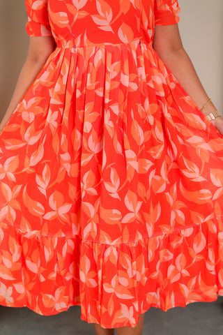 CORAL WAVE | MATERNITY GEORGETTE MAXI ANKLE LENGTH