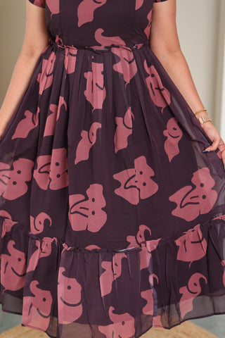 CUTE DOBBY | MATERNITY GEORGETTE MAXI ANKLE LENGTH