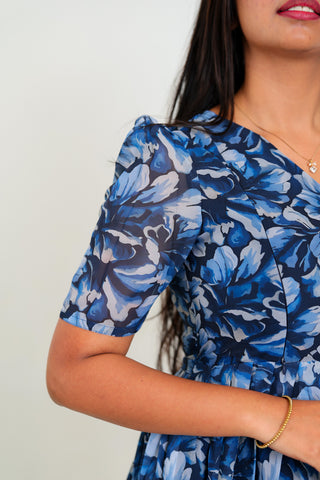 OCEAN FLORA | MATERNITY GEORGETTE MAXI ANKLE LENGTH
