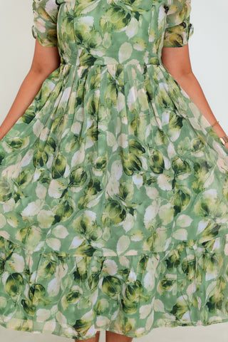 RUFFLE BLOOM | MATERNITY GEORGETTE MAXI ANKLE LENGTH