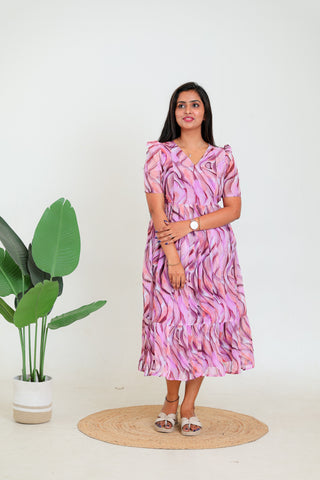 ARTISTIC WAVES | MATERNITY GEORGETTE MAXI ANKLE LENGTH