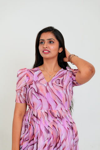 ARTISTIC WAVES | MATERNITY GEORGETTE MAXI ANKLE LENGTH
