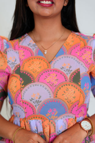 VIBRANT COLOURS | MATERNITY GEORGETTE MAXI ANKLE LENGTH