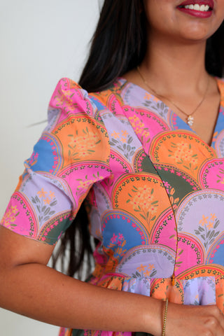 VIBRANT COLOURS | MATERNITY GEORGETTE MAXI ANKLE LENGTH