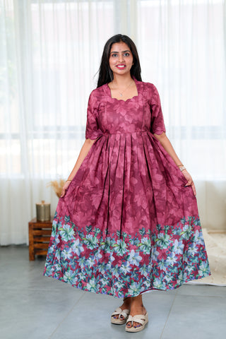FLOWERS | MATERNITY MAXI FULL LENGTH