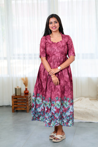 FLOWERS | MATERNITY MAXI FULL LENGTH