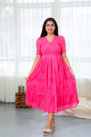 COTTON CANDY | MATERNITY GEORGETTE MAXI ANKLE LENGTH