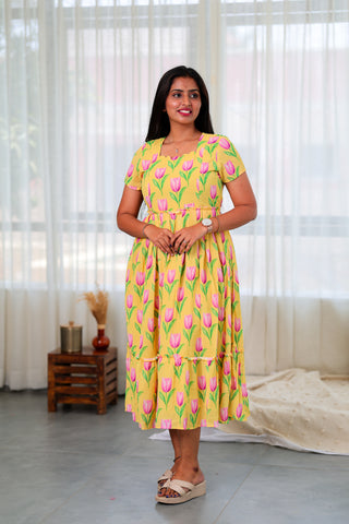 TULIP | MATERNITY GEORGETTE MAXI ANKLE LENGTH