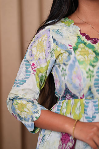 MULTICOLOUR PARSLEY | MATERNITY MAXI ANKLE LENGTH