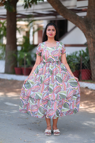 TROPICAL WILD | MATERNITY GEORGETTE MAXI ANKLE LENGTH