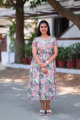 TROPICAL WILD | MATERNITY GEORGETTE MAXI ANKLE LENGTH