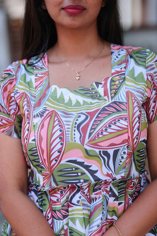 TROPICAL WILD | MATERNITY GEORGETTE MAXI ANKLE LENGTH