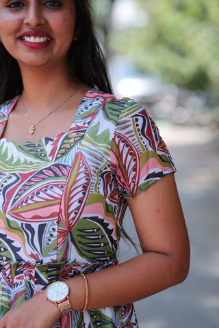 TROPICAL WILD | MATERNITY GEORGETTE MAXI ANKLE LENGTH