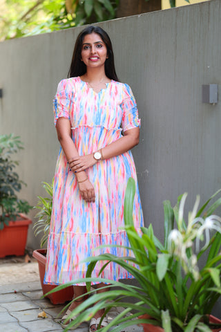 WATERCOLOUR | MATERNITY GEORGETTE MAXI ANKLE LENGTH