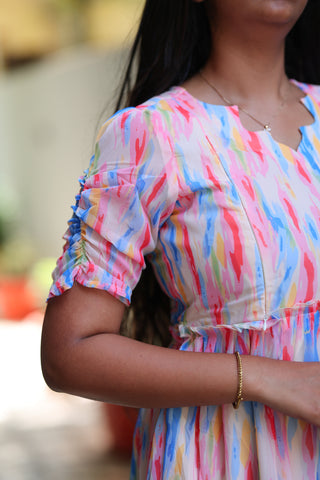 WATERCOLOUR | MATERNITY GEORGETTE MAXI ANKLE LENGTH