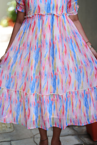WATERCOLOUR | MATERNITY GEORGETTE MAXI ANKLE LENGTH