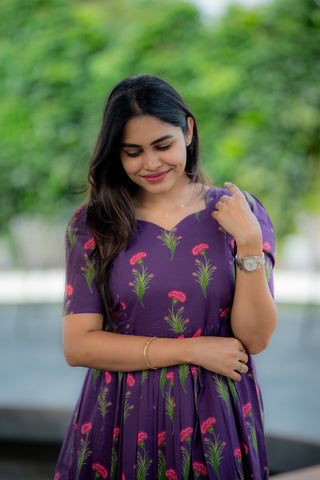 SCALLOP GARDEN | MATERNITY COTTON MAXI ANKLE LENGTH