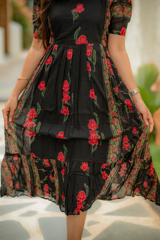ROYAL BLACK | MATERNITY COTTON ANKLE LENGTH