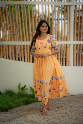 DANCING FLOWERS | MATERNITY MAXI FULL LENGTH