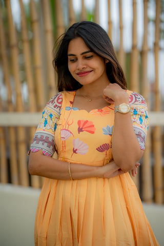 DANCING FLOWERS | MATERNITY MAXI FULL LENGTH