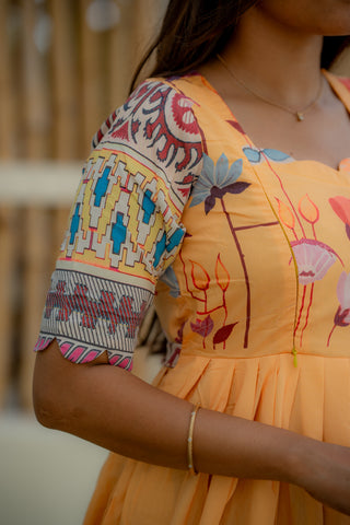 DANCING FLOWERS | MATERNITY MAXI FULL LENGTH